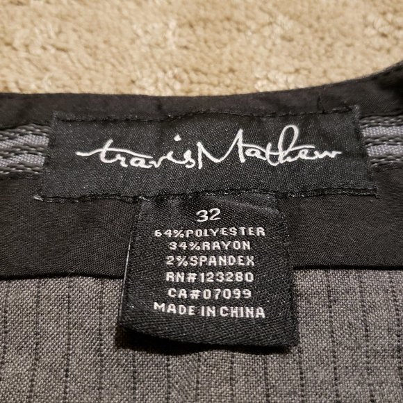 Travis Mathew Golf Shorts Gray | Men's 32 Pinstripe Summer Preppy Outdoor Casual - Picture 5 of 8